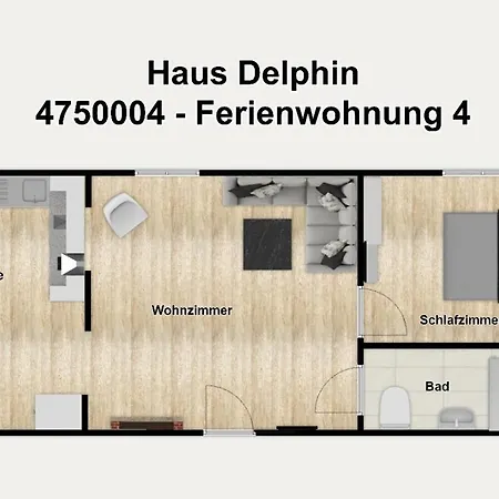 Apartment Haus Delphin 4 Borkum